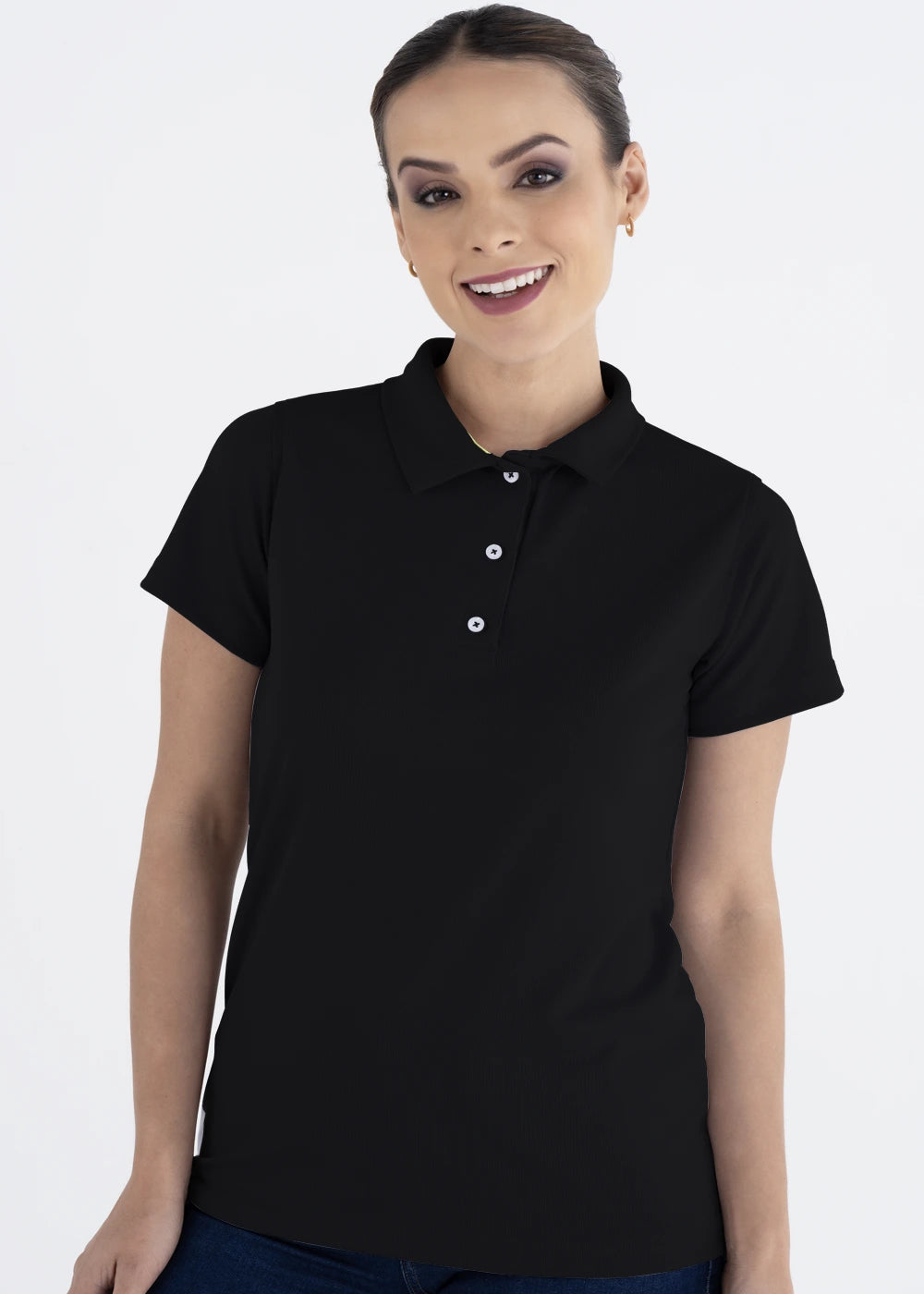 Playera Tipo Polo Mujer Manga Corta Sportiva