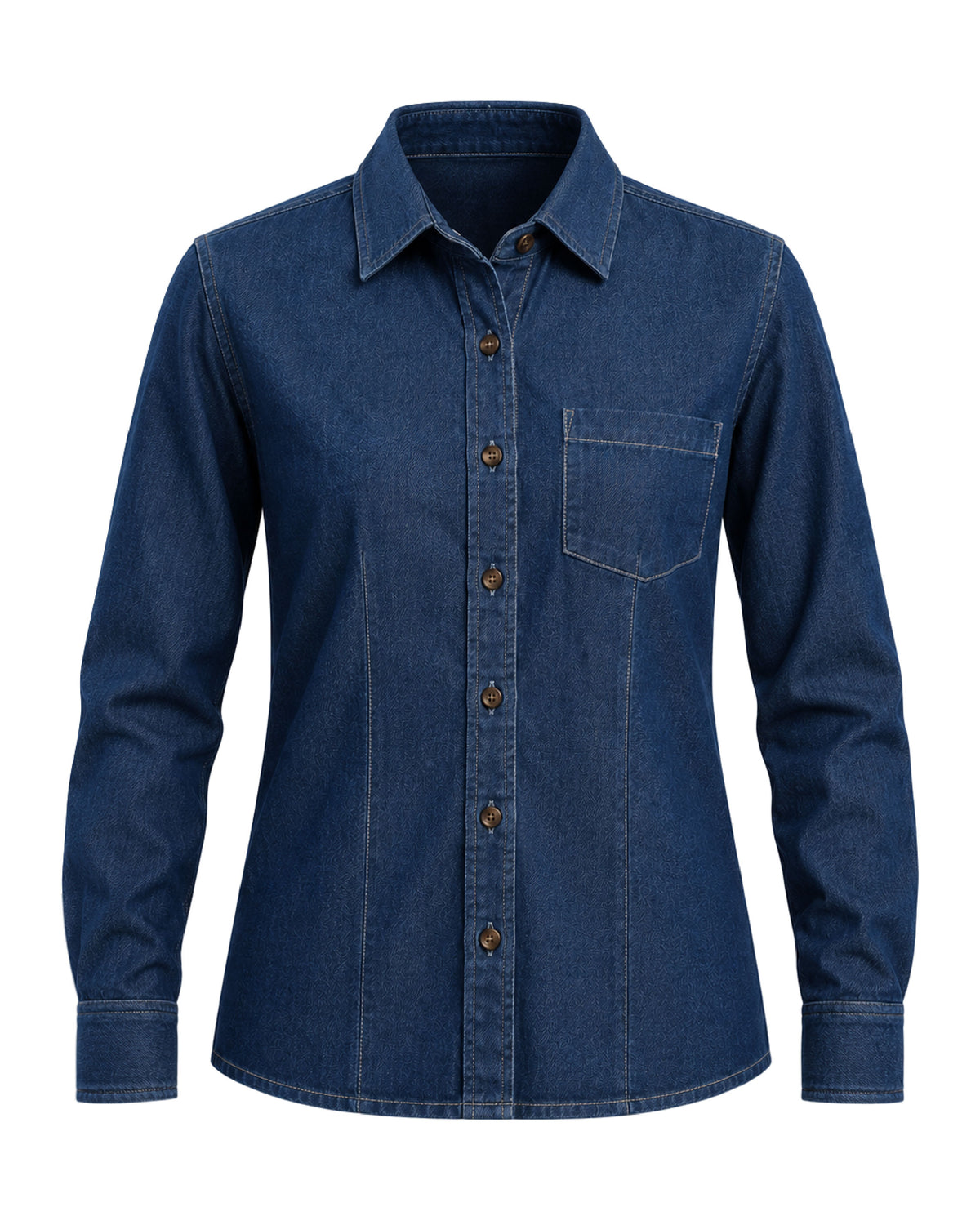 Blusa Mujer Mezclilla Manga Larga Stone